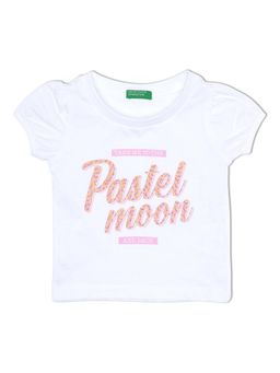 United Colors of Benetton - Girls White Printed Top