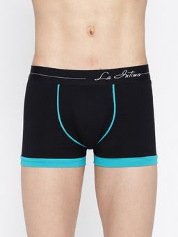 La Intimo - Black Cotton Elastane Bold Micro Sport Trunk