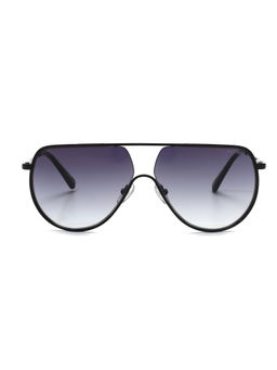 Tommy Hilfiger - Grey Lens Aviator UV Protected Sunglass Full Rim Black Frame With Gradient