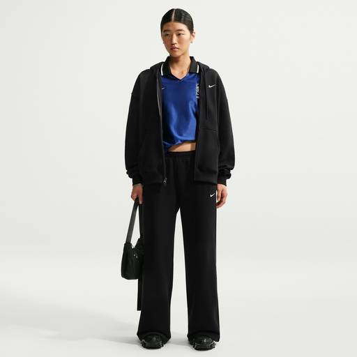 Nike Studio Fleece Medium Weight - Women's Mid-Rise Wide-Leg Trousers