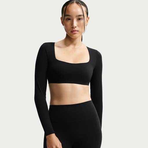Nike Zenvy - Women's Light-Support Padded Long-Sleeve Sports Bra