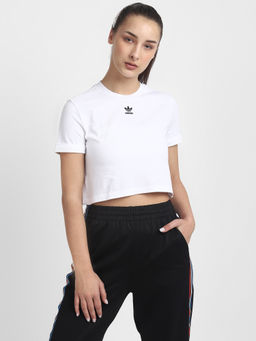 adidas Originals - Crop Top White Casual T-shirt