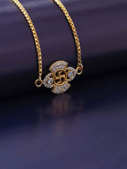 ANUSHKA JAIN JEWELLERY - 925 Gold Sathiya Bracelet Rakhi