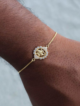 ANUSHKA JAIN JEWELLERY - 925 Ganesh Ji Bracelet Rakhi