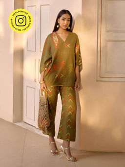 House of Fett - Bali Vibes Kaftan With Belt (Set of 2)