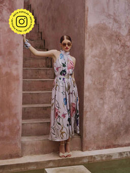 House of Fett - Rabat Kaftan Dress With Inner (Set of 2)