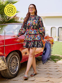 House of Fett - The Townie Fit And Flare Piping Red Dress