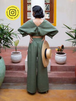 House of Fett - Ocean Belted Jumpsuit - Blue