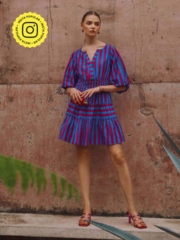 House of Fett - Amazon Jungle Print Dress - Multi-Color