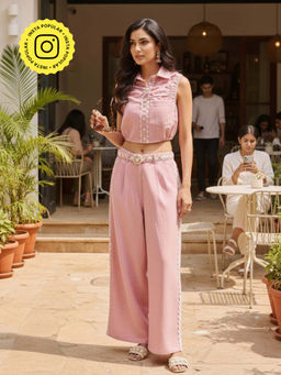 House of Fett - Ubud Hand Embroidered Jacket With Pleated Dress Co-Ord