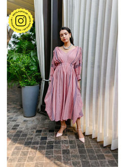 House of Fett - Crystalline Kaftan White Midi Dress