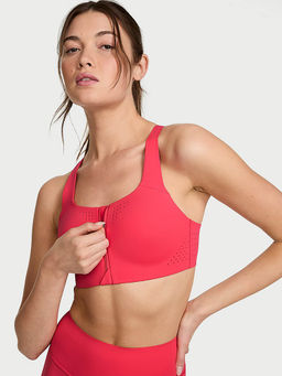 Victoria's Secret - Women Pink VSX Featherweight Max Front-Close Sports Bra
