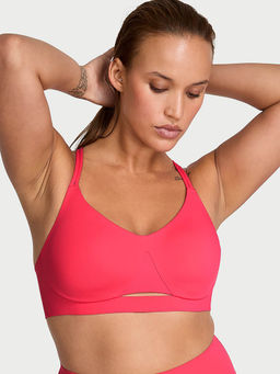 Victoria's Secret - Women Pink VSX Elevate Strappy-Comfort Sports Bra