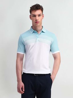 Arrow - Colorblock Cotton Multi-Color Polo T-Shirt