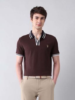 U.S. Polo Assn. Denim Co. - Solid Pure Cotton Americana Red Polo T-Shirt