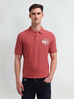 U.S. Polo Assn. Denim Co. - Solid Muscle Fit Red Polo T-Shirt