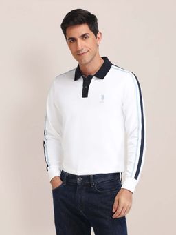 U.S. POLO ASSN. - Solid Slim Fit White Polo T-Shirt