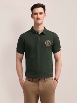 U.S. POLO ASSN. - Solid Cotton Green Polo T-Shirt