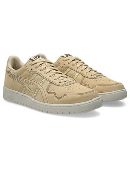 ASICS - Beige Leather Round Toe Sneakers