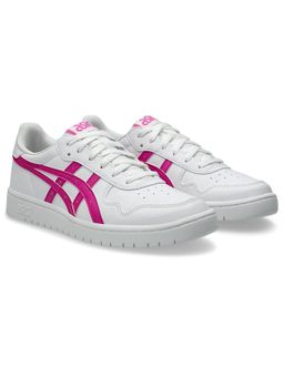 ASICS - White Synthetic Leather Round Toe Sneakers