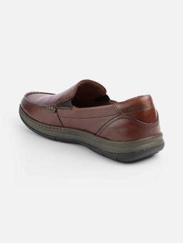 Mochi - Tan Leather Round Toe Loafers