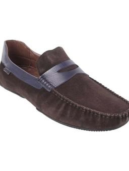 Mochi - Brown Leather Round Toe Moccasins
