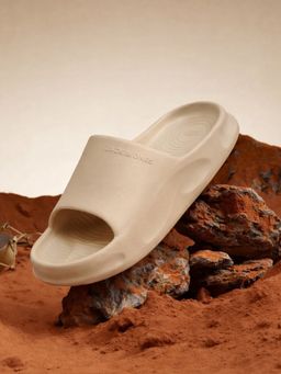 Jack & Jones - Beige Eva Round Toe Sliders