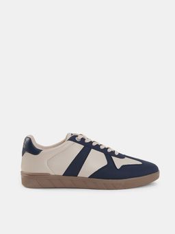 Jack & Jones - Navy Blue Pu Round Toe Sneakers