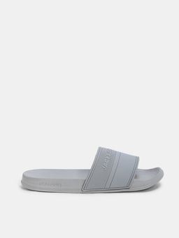 Jack & Jones - Grey Eva Round Toe Sliders