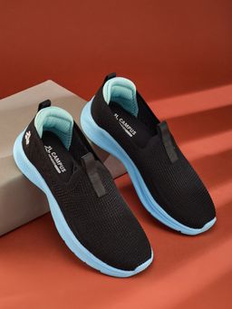 Campus - Black Mesh Round Toe Walking Shoes