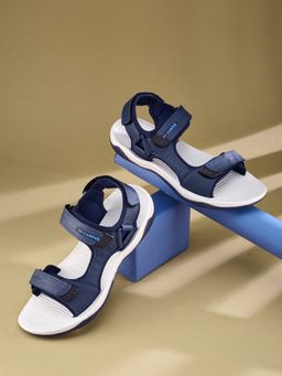 Campus - Blue Pvc (Poly Vinyl Chloride) Round Toe Sandals