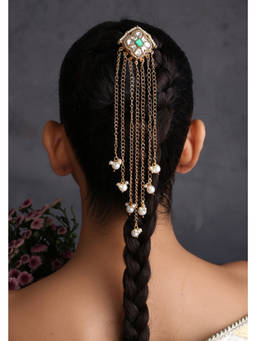 SWABHIMANN - Multicolor Jiya Kundan Braid Pin