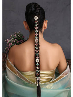 SWABHIMANN - Multicolour Nameeta Kundan Braid Pin