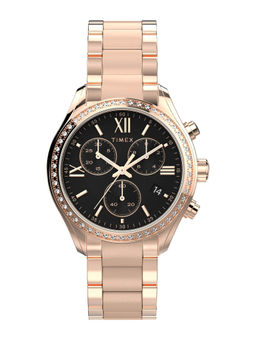 Timex - Trend Black Dial Women Chronograph Watch - Tw2W20100 (M)