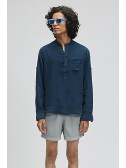 TERRA LUNA - Carpo Navy Casual Shirt