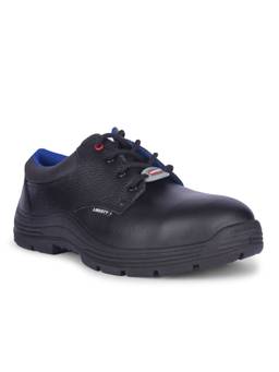 LIBERTY - Freedom Surksha1Sj Black Safety Lacing Derbies Shoes for Men