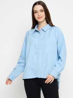 Styli - Womens Denim Light Blue Shirt