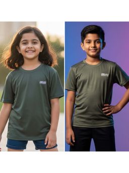 TRAINIKS - Core Jacquard Olive T-Shirt