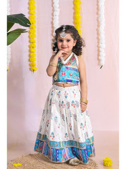 Titrit - Multicoloured Cotton Lehnga And Choli