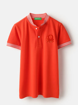 United Colors of Benetton - Red Regular Fit Solid T-Shirt