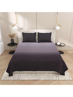 Indra's - Purple Cotton Bedsheet with 2 Pillow Covers (King)