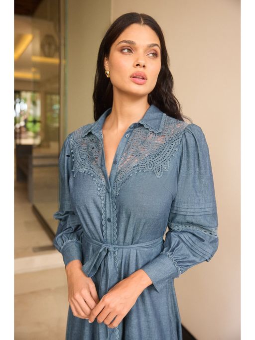 lipsy denim shirt dress Denim Shirt Dress