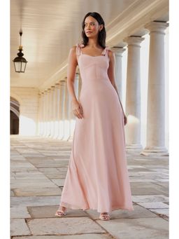 Lipsy - Bridesmaid Tie Strap Corset Detail Maxi Dress