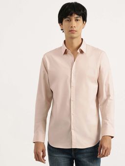 United Colors of Benetton - Men Peach Solid Slim Fit Shirt