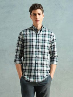 Arrow Sports - Men Multi-Color Plaid Checked Slim Fit Shirt