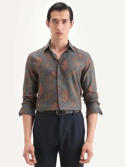 Rare Rabbit - Men Multi-Color Regular Fit Paisley Printed Shirt