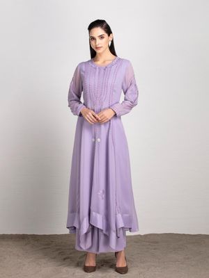 lavender colour anarkali