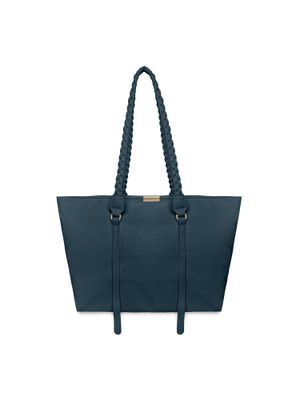 LARGE Teal Piet Tassel tote main image 1