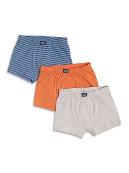 MINI KLUB - Boys Cotton Solid Trunks-Multi-Color (Pack of 3)