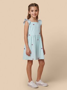 U.S. POLO ASSN. - Girls Wear Girls Embroidered A-Line Dress